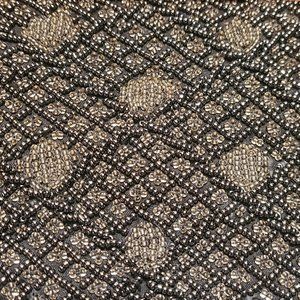 Black and Gray beaded clutch purse